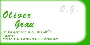 oliver grau business card